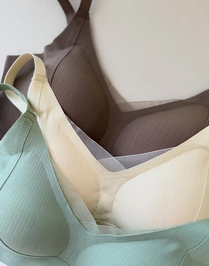 (40-42)size Seamless Lightweight Full Coverage Lifting Anti Glare Pushup Bra (053)*x