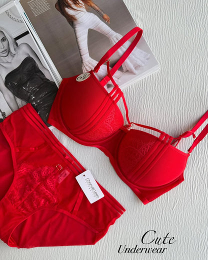 Elegant Padded Pushup Bra Panty Set (148)