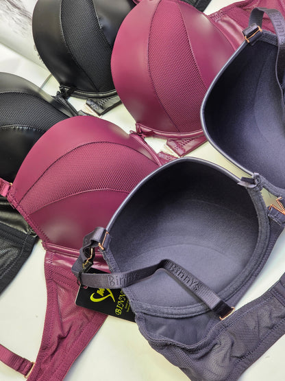 (36-42)V-Buckle Premium Series Full Coverage D Cup Bra (171)