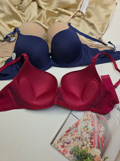 (38-44)D Plus Size Thin Pad Full Coverage Bra (133)