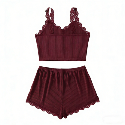 Women Lacy Straps with Boxer (65215)