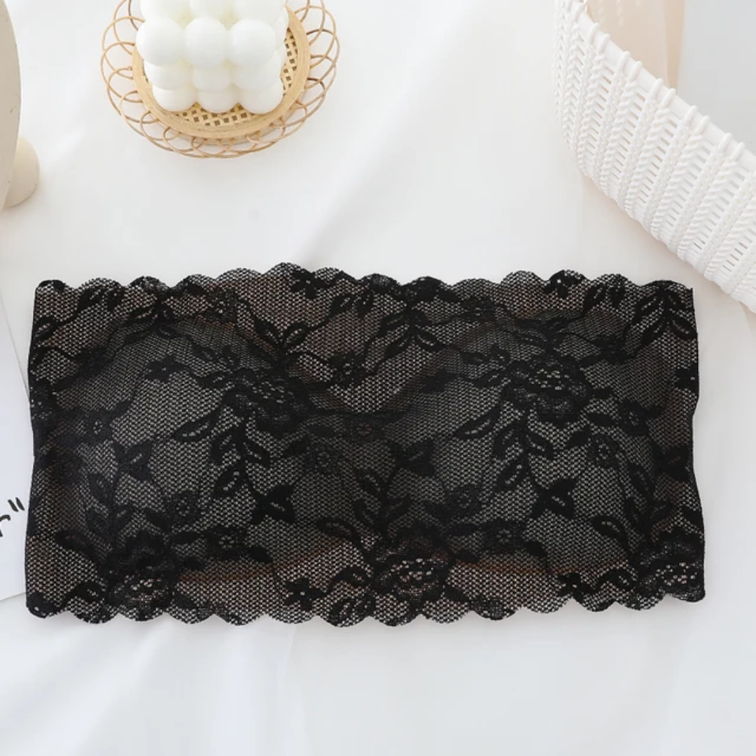 Elegant Flower Pattern Seamless No Hook Bra Free size For (28-36)