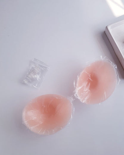 Silicone Invisible Push Up Strapless Backless Self adhesive Free Size Bra