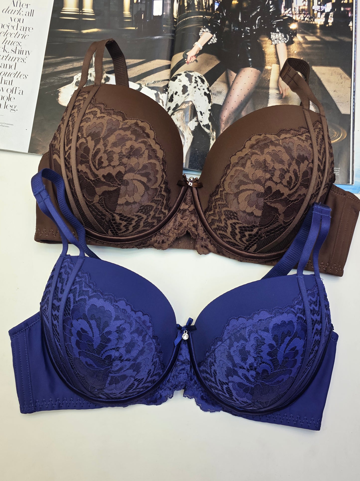 (36-42)D Cup Size Light Padded Full Coverage Binny's Bra (172)