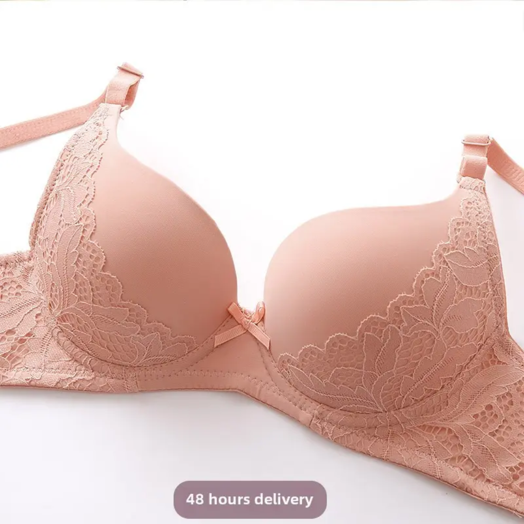 (32-36)b Padded Pushup Lacy Straps Bra(137)