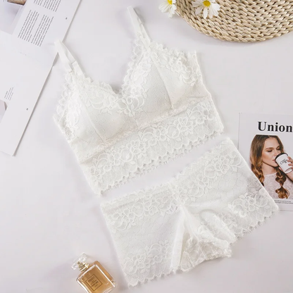 Flower Pattern Bralette Without UnderwearFree Size For (30-36)