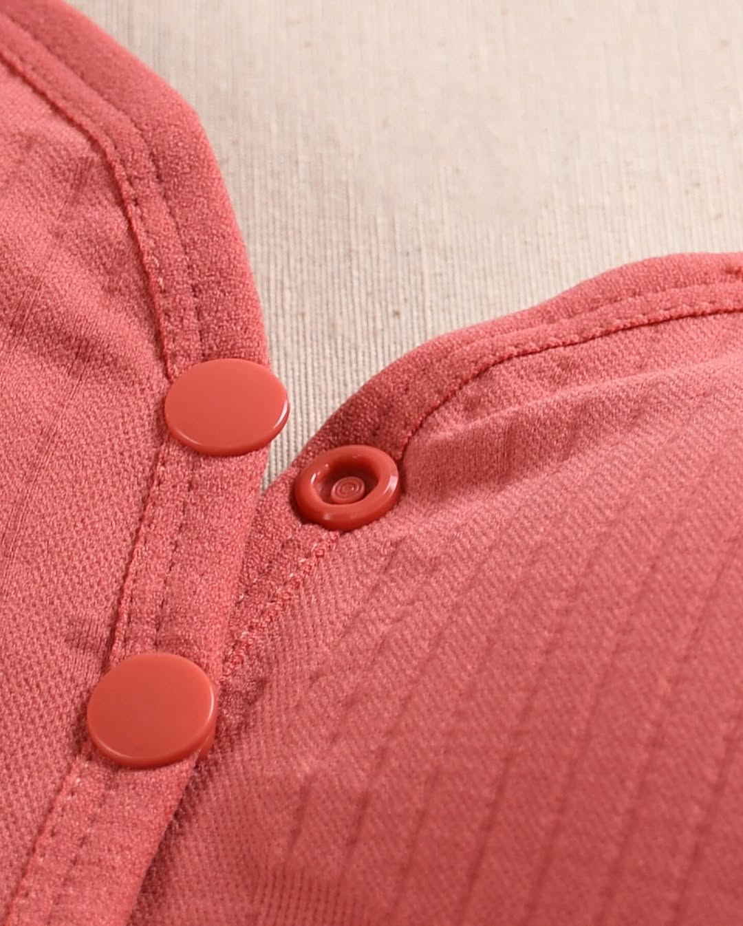 Wide Shoulder Front Button Sports Bra