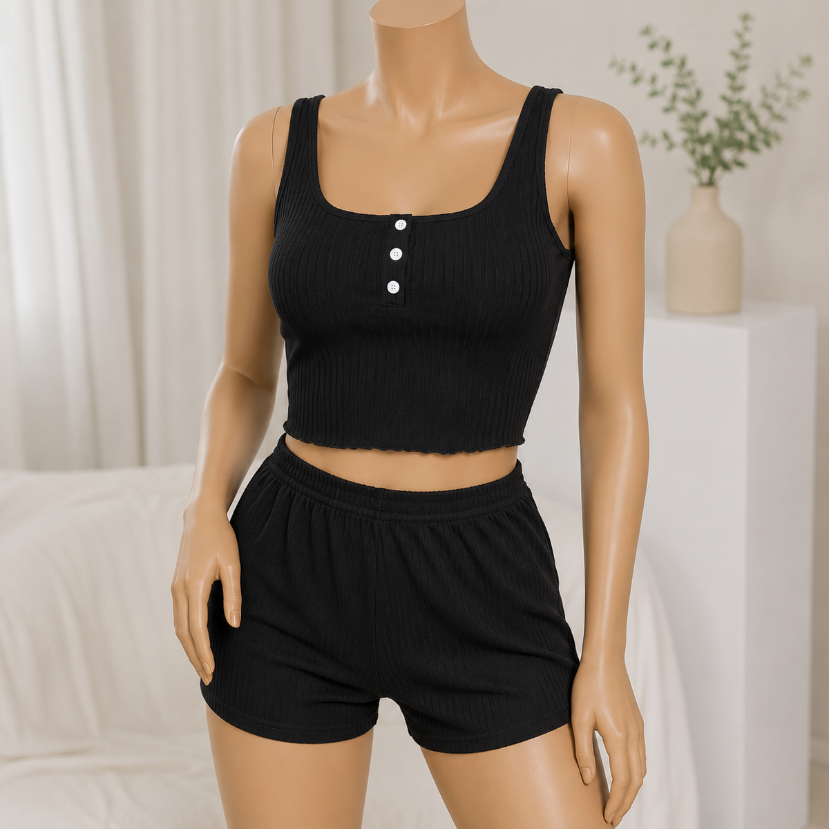 Wide Shoulder Cami and Boxer Pair(65236)(C5-R5)