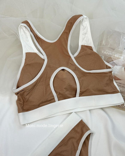 Sport Wide Strap Bra Panty Set