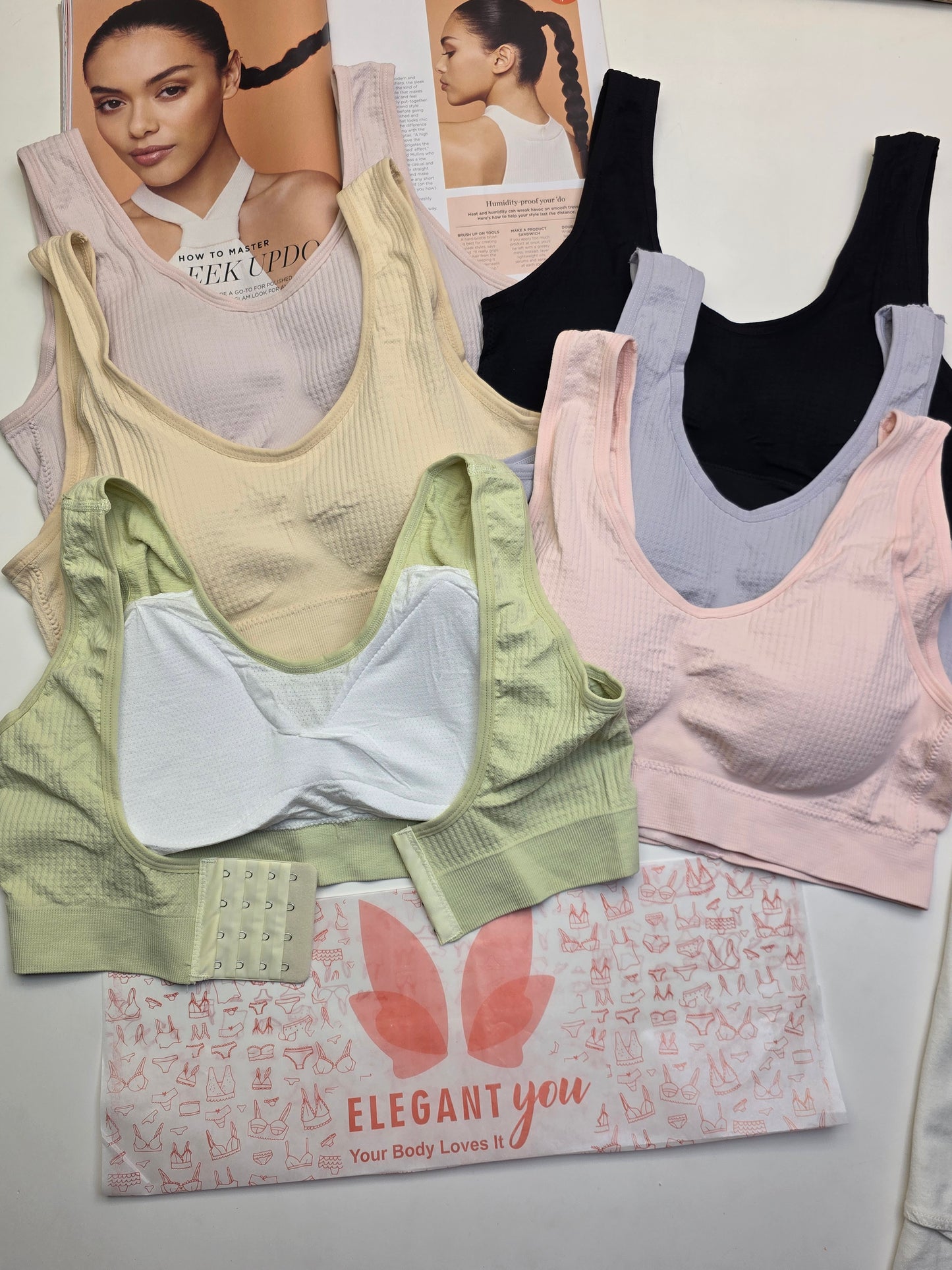 (38-42)Plus Size Sports Bra With Back Hooks (014)