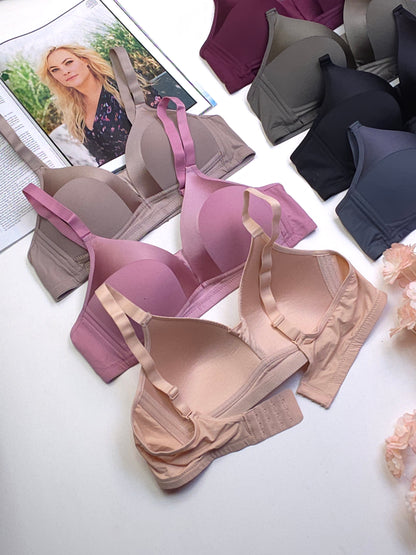 (36-42)b  Thin Padded Non Wired T Shirt Bra (076)