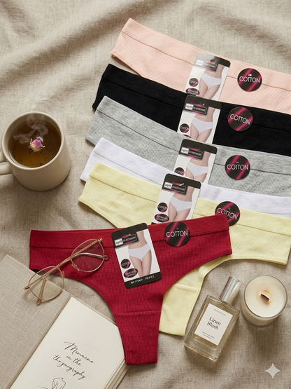 Soft Cotton Stretchable Thong Underwear