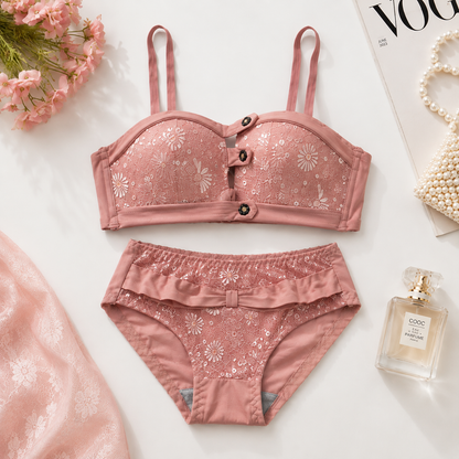 (34-36)b Sunflower Fashion Bralette Panty Set (050)^