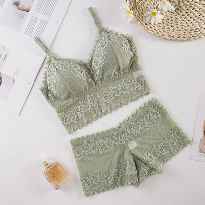 Flower Pattern Bralette Without UnderwearFree Size For (30-36)