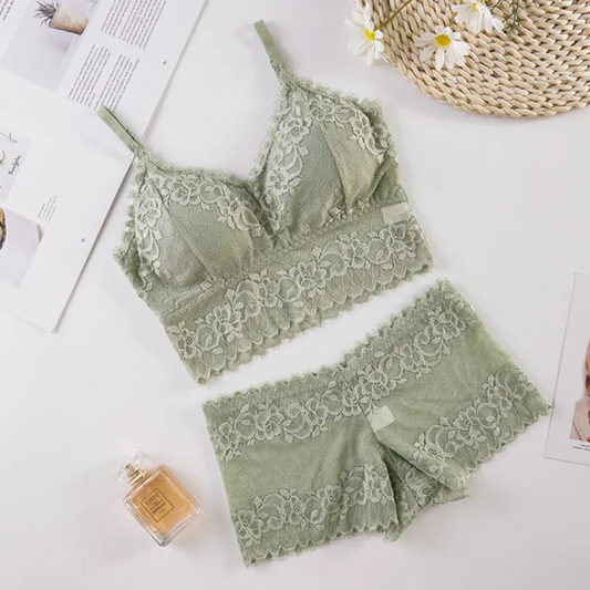 Flower Pattern Bralette Without UnderwearFree Size For (30-36)