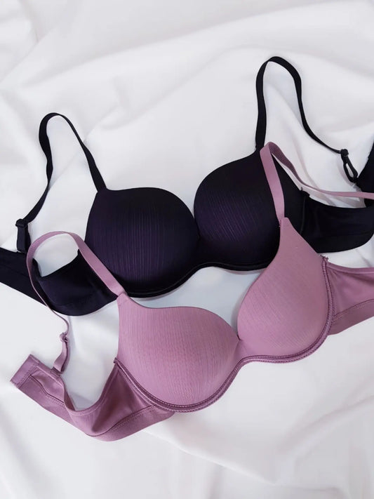 (34-38)b Daily wear Cotton Padded Pushup Wired Plunge Bra6799(137)