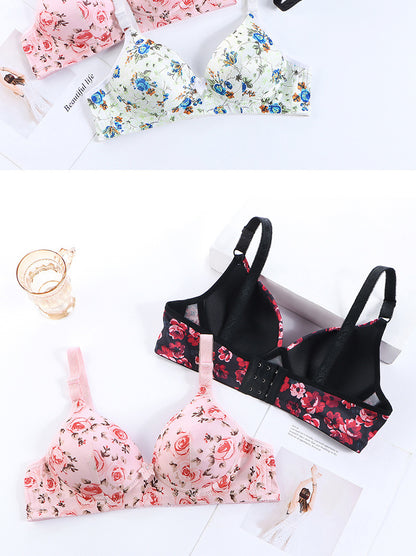 Multi Colour Printed Light Padded Bra