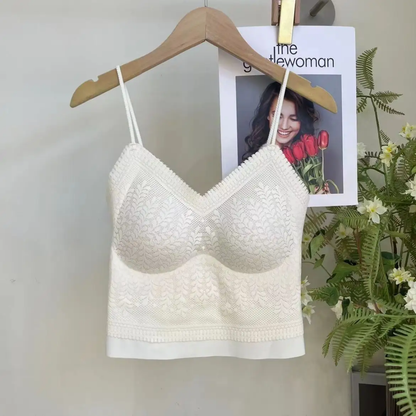 (30-36) Seamless Thin Straps Lacy Brallete