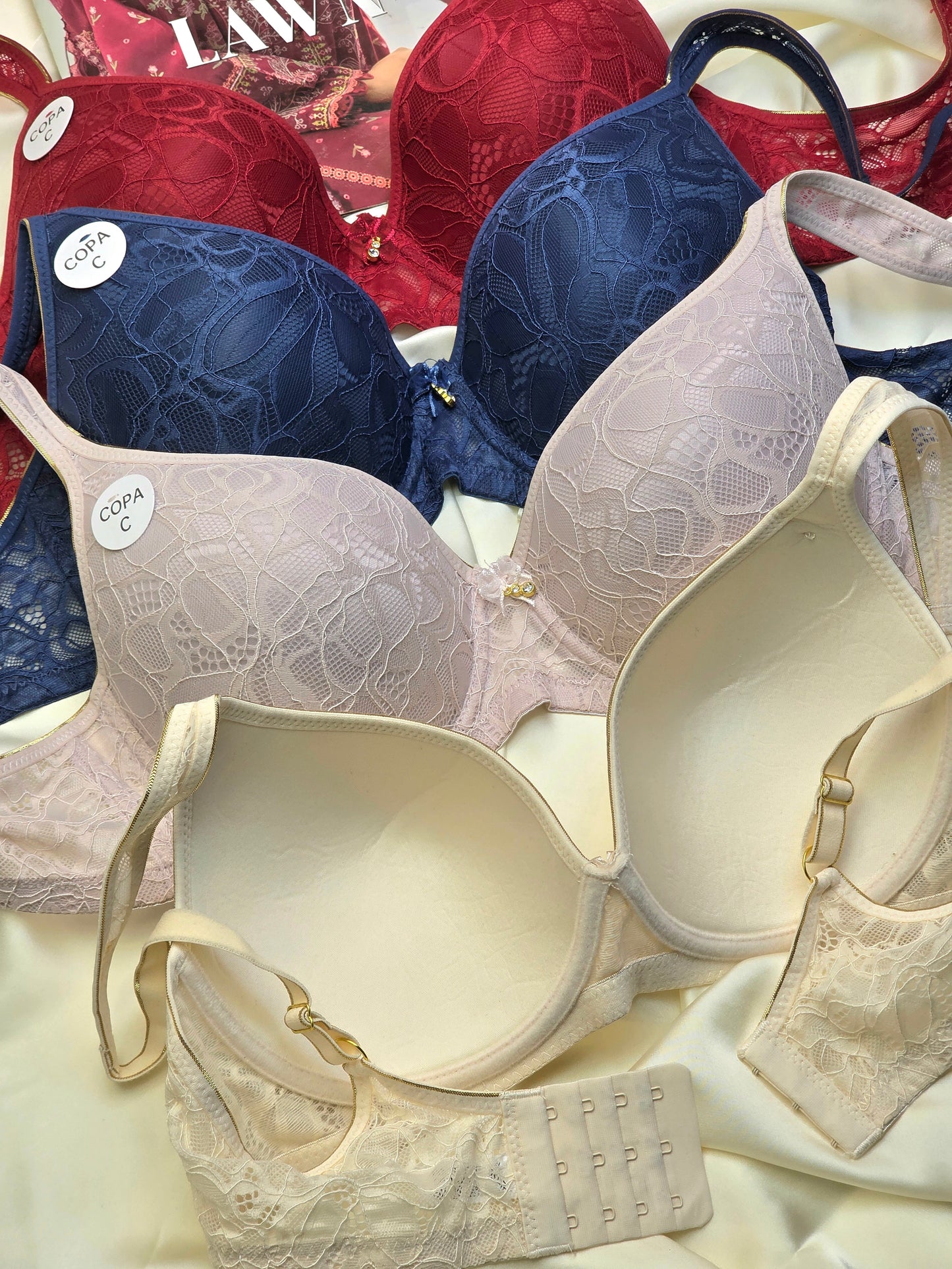 (34-44)C Full Coverage Thin Pad Underwire Bra (151,152)