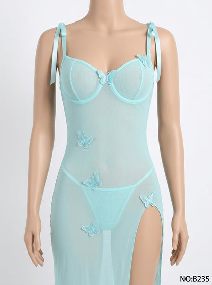 Premium Butterfly Net Gown B235