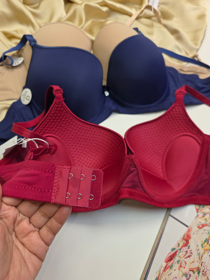 (38-44)D Plus Size Thin Pad Full Coverage Bra (133)