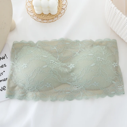 Elegant Flower Pattern Seamless No Hook Bra Free size For (28-36)