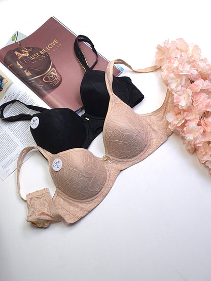 (34-44)C Full Coverage Thin Pad Underwire Bra (151,152)