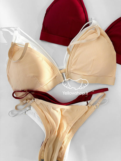 Front Buckle Bikini Set(38-40)(1806)(010)