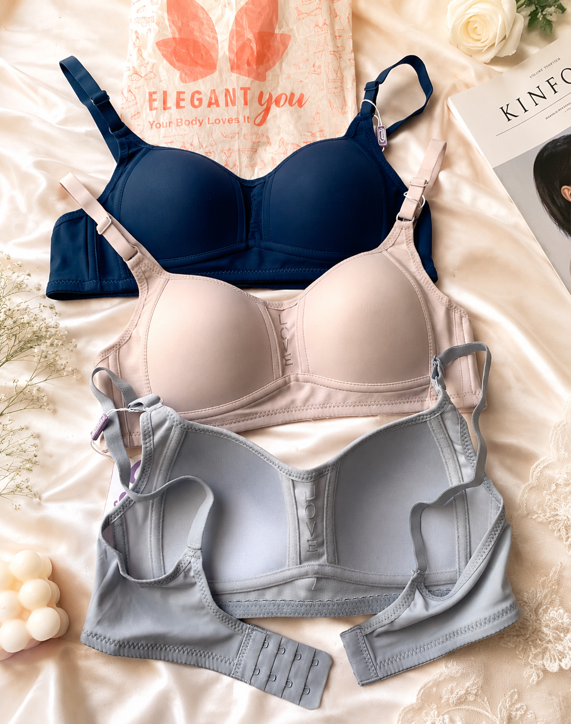 (32-38)A Thin Pad Beginners Bra ^
