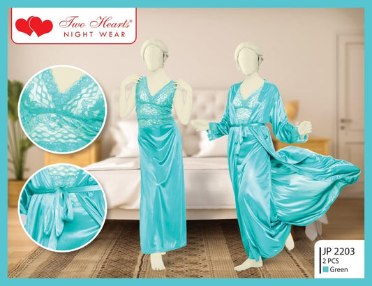 Elegant 2 Piece Gown Nighty JP2203(C13-R1)