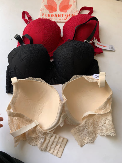(38-44)D Elegant & Lacy Plus Size Bra 07300