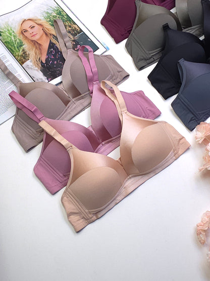 (36-42)b  Thin Padded Non Wired T Shirt Bra (076)