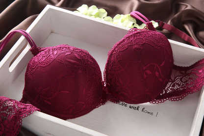 (34-36)b Flower Padded Pusp-up Wire Bra(045)