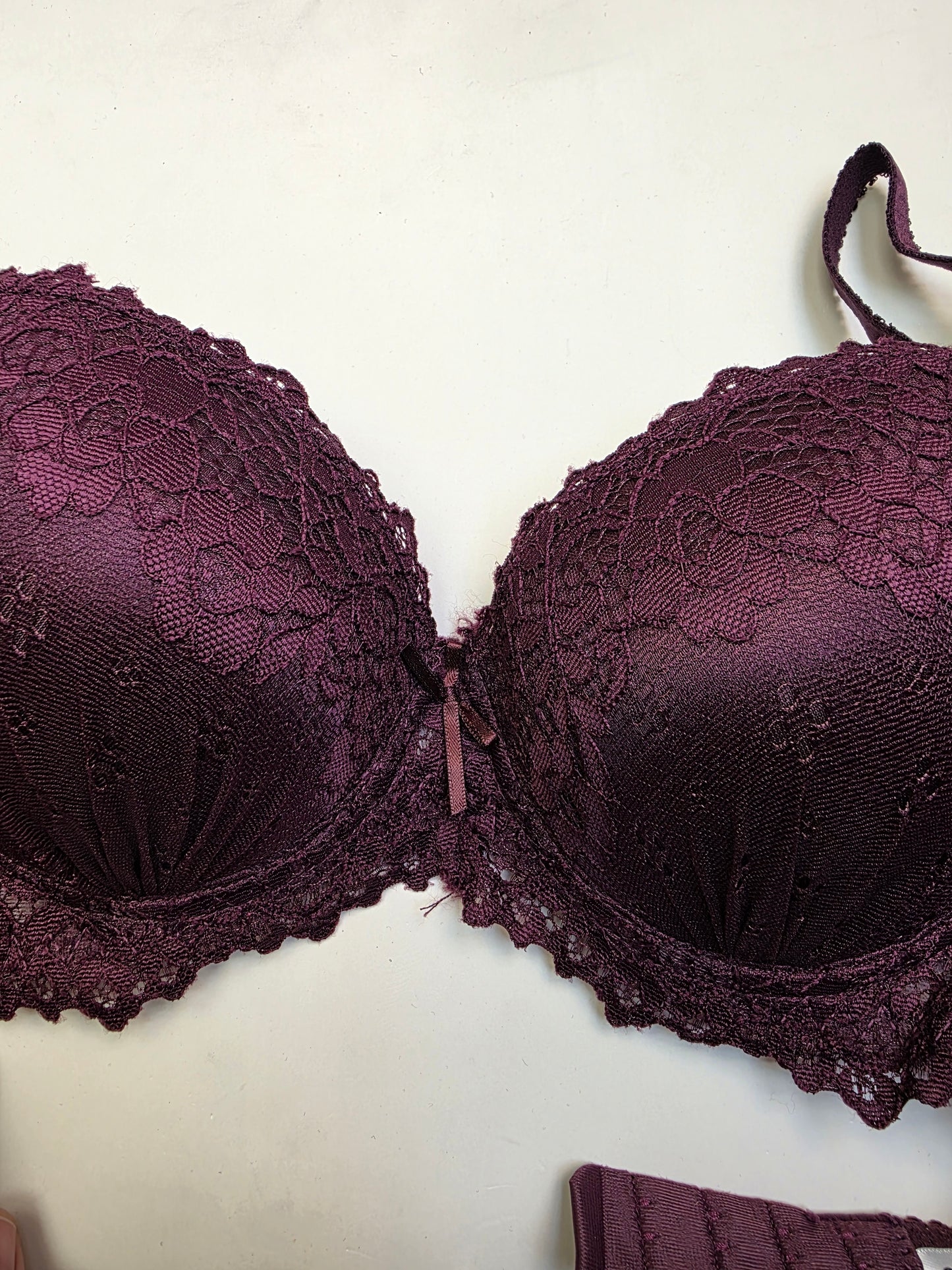 Elegant Double Padded Pushup Lacy Bra( 132)*