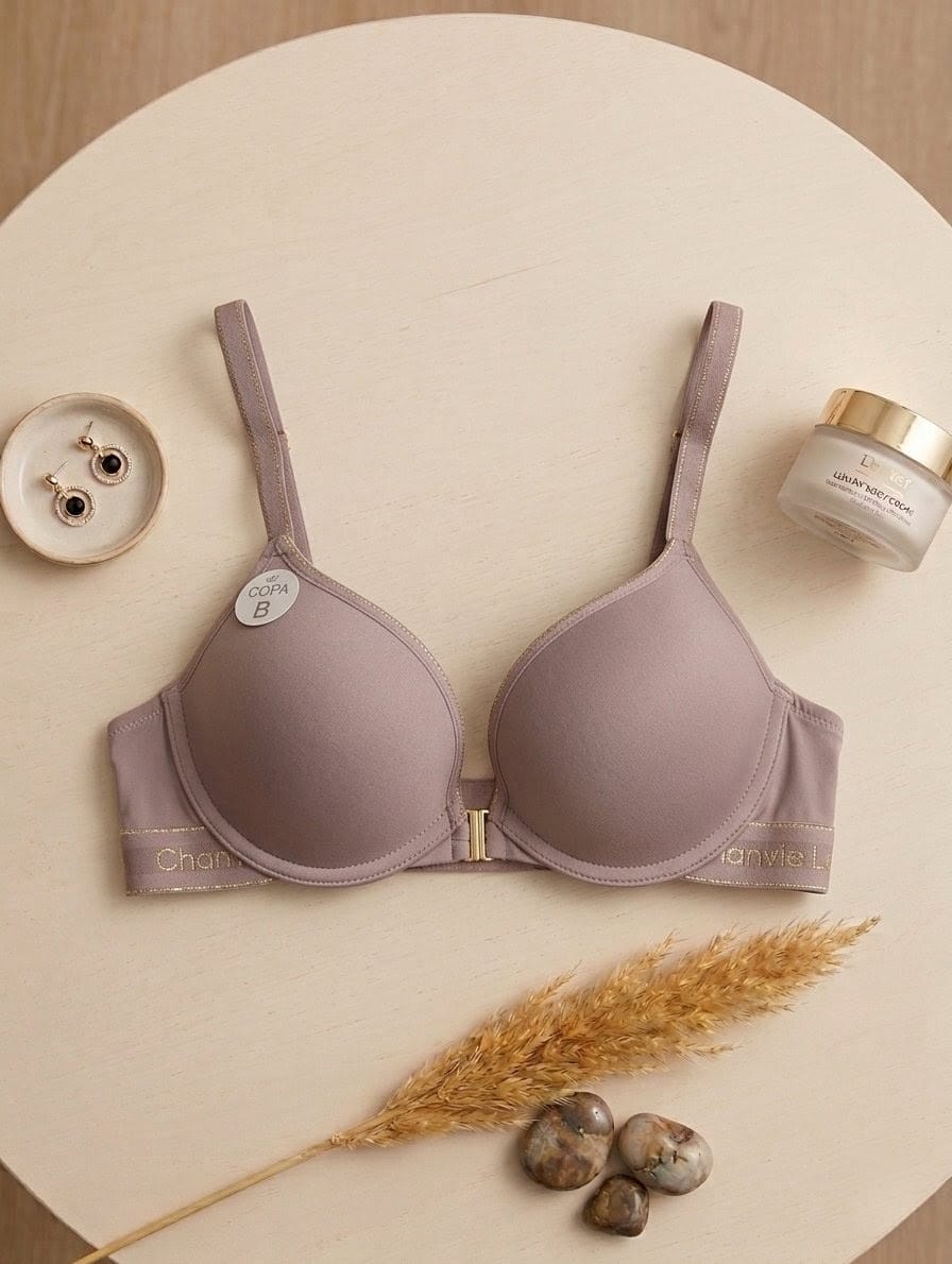 (34-38)B Front Buckle Padded Pushup Bra(175)