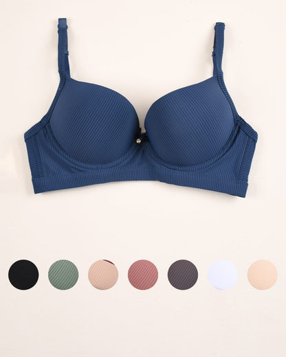 (34-40)B Premium Range Double  Padded Push-up Wired Bra (175)