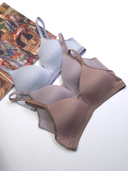 (34-40)b Thin Pad Non Wire T Shirt Bra 7828 (064)