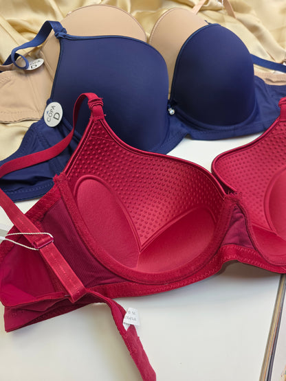 (38-44)D Plus Size Thin Pad Full Coverage Bra (133)