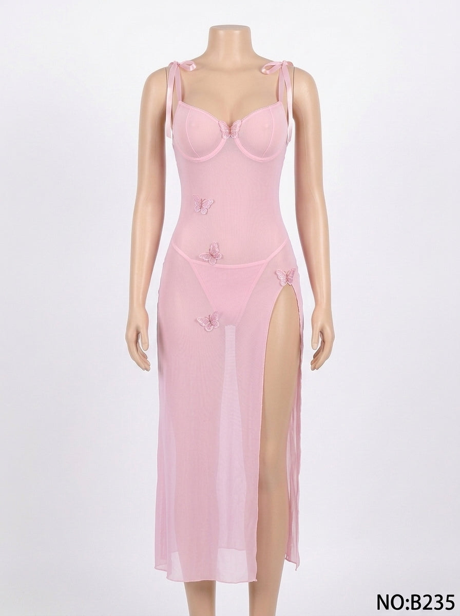 Premium Butterfly Net Gown B235