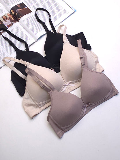 (34-40)b Dailywear Thin Pad Non Wire T Shirt Bra (088)*