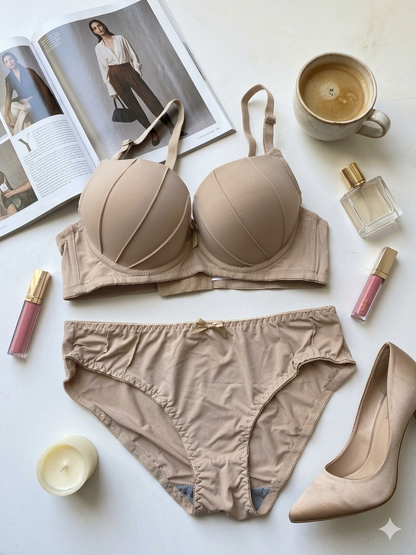Elegant Padded Pushup Bridal Bra Panty Set