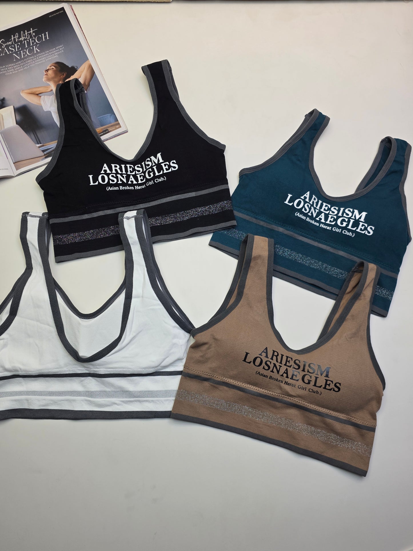 (30-38)WIDE STRAP SPORTS BRA (013)*