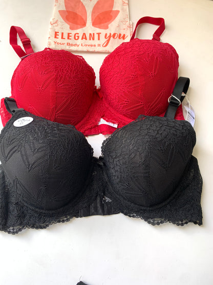 (38-44)D Elegant & Lacy Plus Size Bra 07300