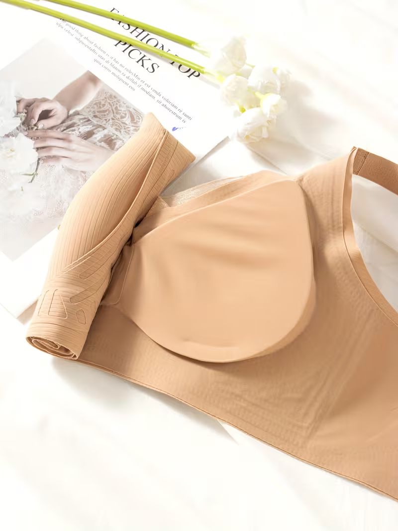 (34-42)size Seamless Lightweight Full Coverage Lifting Anti Glare Pushup Bra (059)