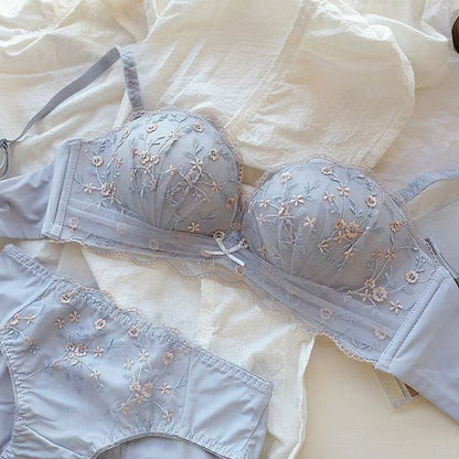 Pinteresty Embroided Bra Pabty Set (163)