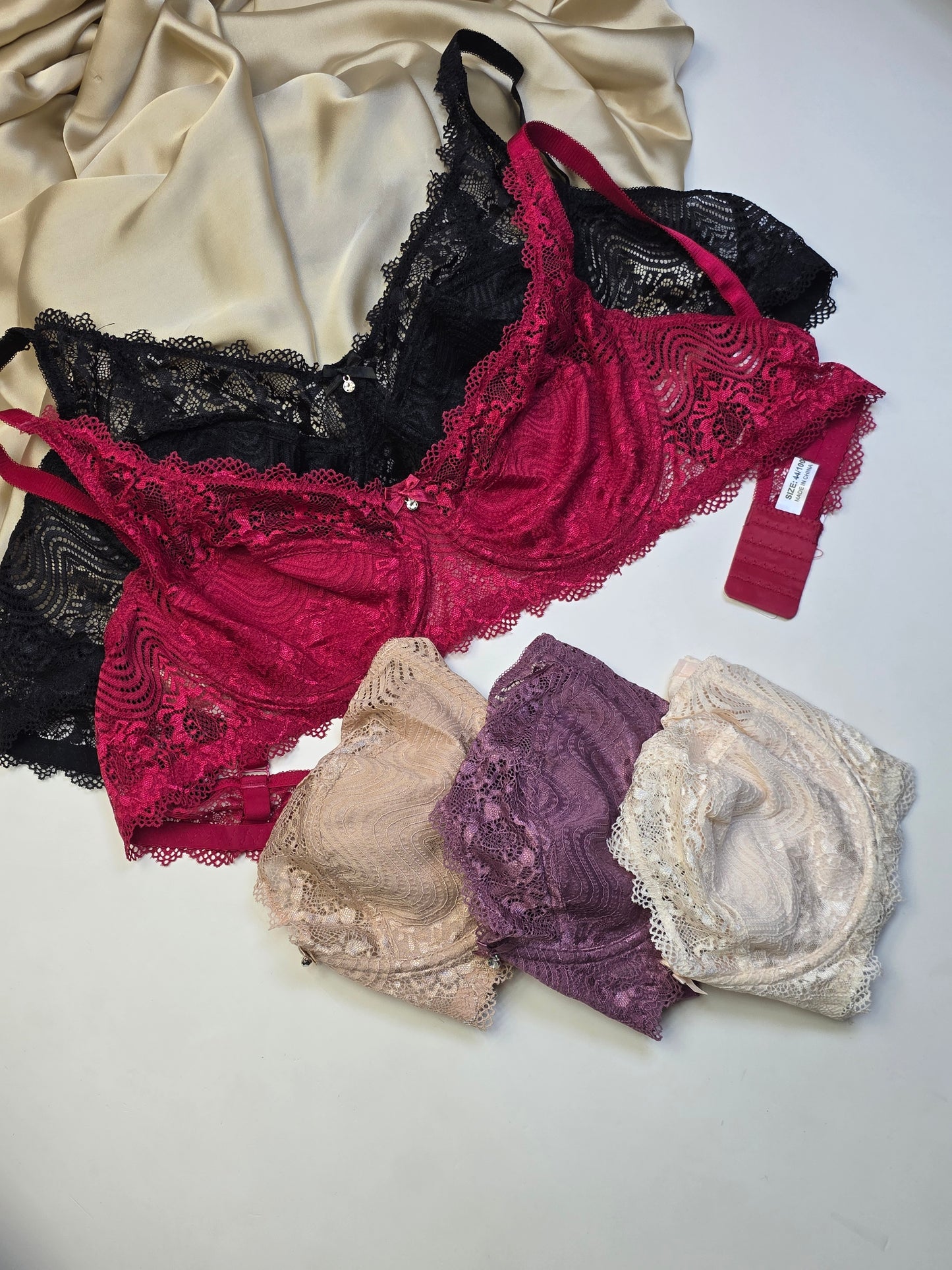 (38-48)D Underwired Non padded Daily wear Soft Net Bra (021)