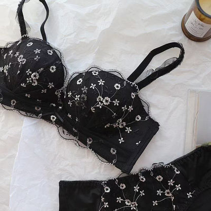 Pinteresty Embroided Bra Pabty Set (163)