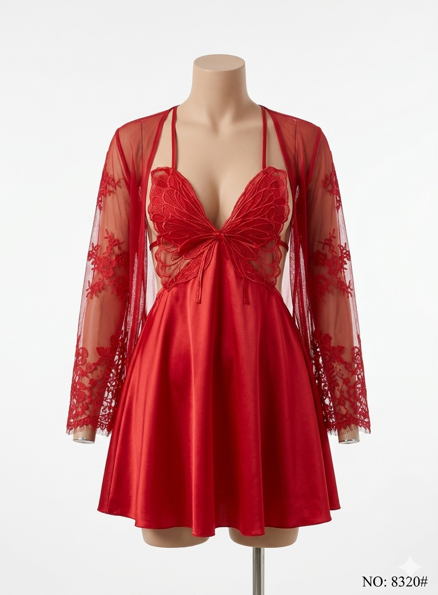 2 piece Butterfly Gown Nighty