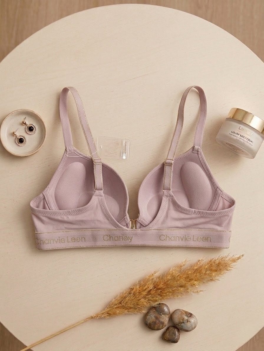 (34-38)B Front Buckle Padded Pushup Bra(175)