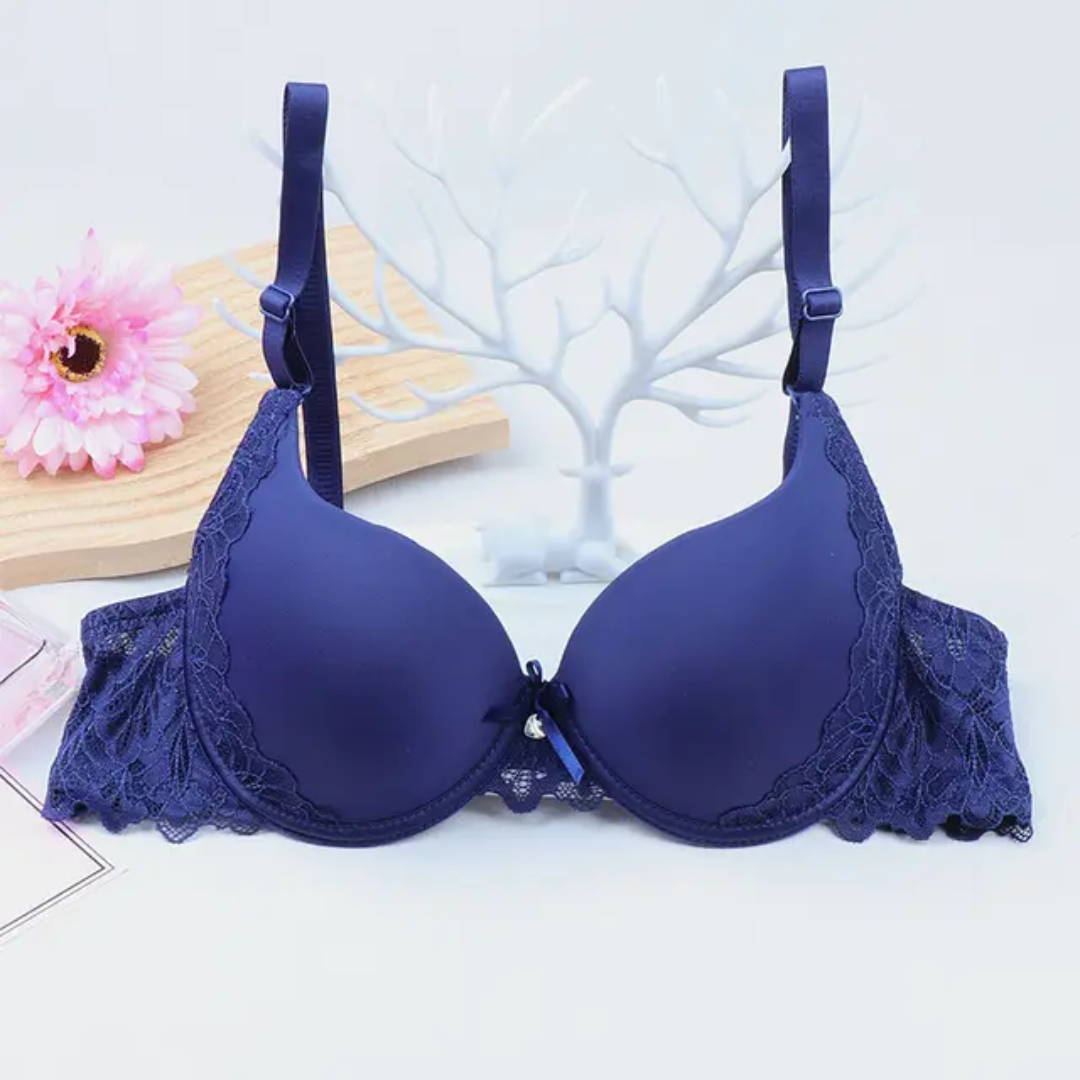 (32-36)b Padded Pushup Lacy Straps Bra(137)